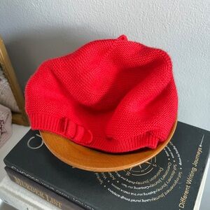 Janie and Jack Vibrant Red Knit Hat